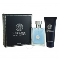 VERSACE POUR HOMME 100ML GIFT SET 2PC EDT SPRAY FOR MEN BY VERSACE